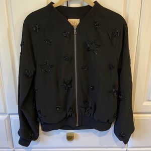 Chaser beaded star bomber jacket XS